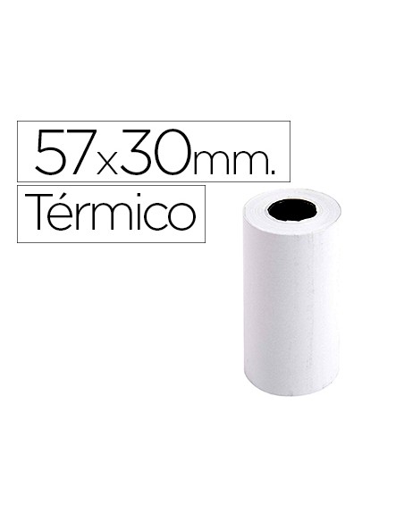 Rollo sumadora exacompta termico 57 mm x 30 mm 55 g/m2 sin bisfenol a