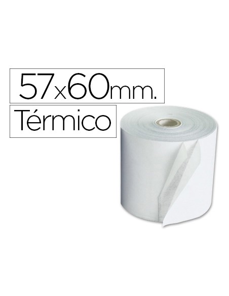 Rollo sumadora exacompta termico 57 mm x 60 mm 55 g/m2 sin bisfenol a