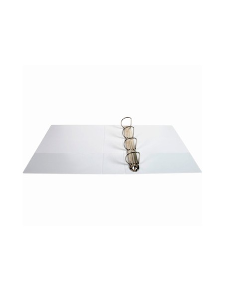 Carpeta exacompta canguro 4 anillas 60 mm din a4+ carton forrado polipropileno personalizable 3 bolsillos