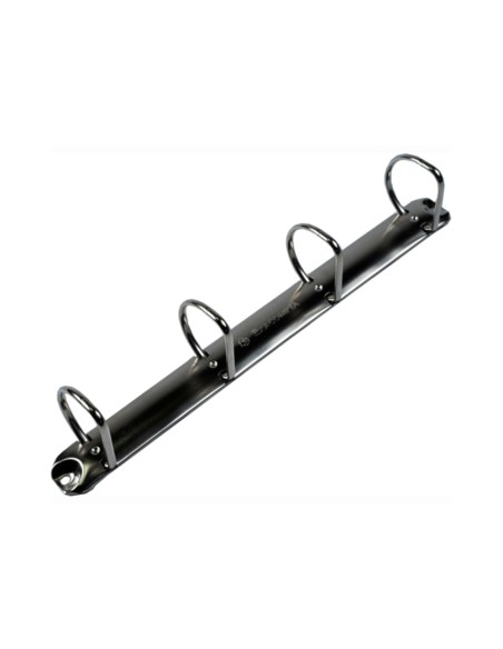Carpeta exacompta canguro 4 anillas 40 mm din a4+ carton forrado polipropileno personalizable 3 bolsillos
