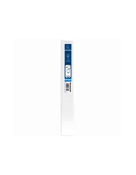 Carpeta exacompta canguro 4 anillas 30 mm din a4+ carton forrado polipropileno personalizable 3 bolsillos