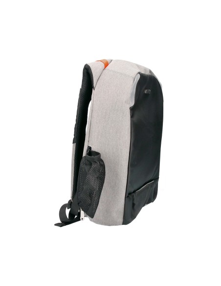Mochila para portatil q-connect 18\" negra / gris poliester impermeable 460x170x310 mm