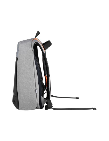 Mochila para portatil q-connect 18\" negra / gris poliester impermeable 460x170x310 mm
