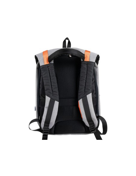Mochila para portatil q-connect 18\" negra / gris poliester impermeable 460x170x310 mm
