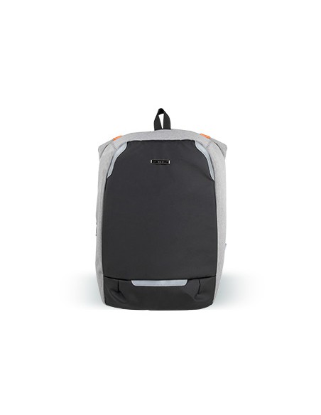 Mochila para portatil q-connect 18\" negra / gris poliester impermeable 460x170x310 mm