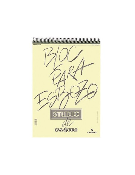 Bloc dibujo esbozo canson din a4 microperforado 21x29,7 cm 100 hojas grano fino 90 gr/m2