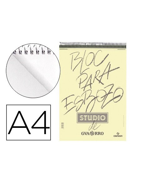 Bloc dibujo esbozo canson din a4 microperforado...