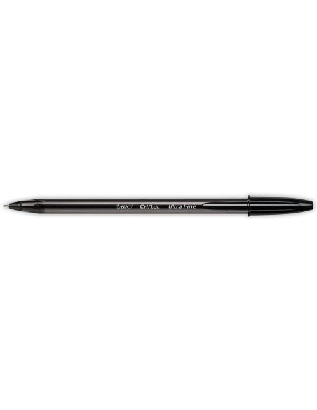 Boligrafo bic cristal ultrafine punta forma aguja 0,7 mm negro