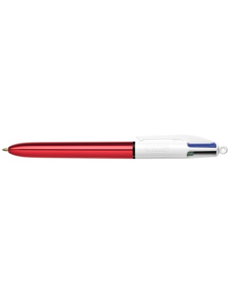 Boligrafo bic cuatro colores shine rojo punta...
