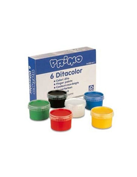 Pintura de dedos primo 250 g caja de 6 unidades...