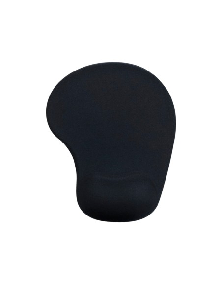 Alfombrilla para raton q-connect reposamuñecas de gel color negro 190x230x20 mm