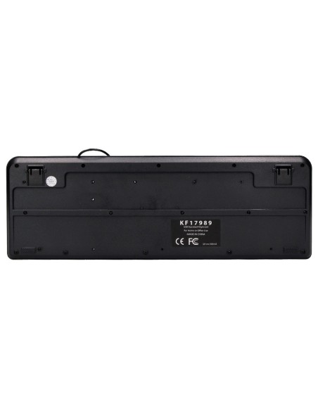 Teclado q-connect negro con cable 1,5 m...