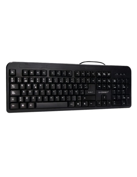 Teclado q-connect negro con cable 1,5 m...