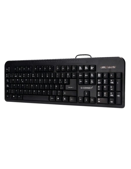 Teclado q-connect negro con cable 1,5 m...
