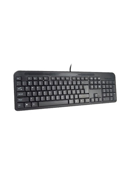 Teclado q-connect negro con cable 1,5 m compatible windows