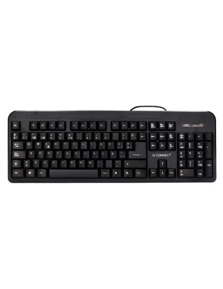 Teclado q-connect negro con cable 1,5 m...