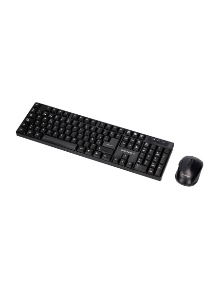 Set teclado + raton inalambrico q-connect 2.4g negro compatible windows