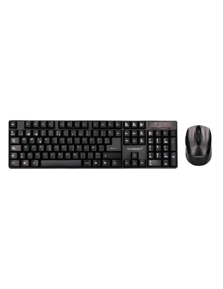 Set teclado + raton inalambrico q-connect 2.4g...