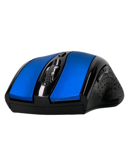 Raton q-connect optico inalambrico 1000 dpi receptor usb 2,4 ghz azul