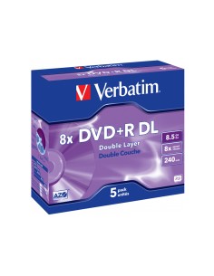 Dvd+r verbatim doble capa...