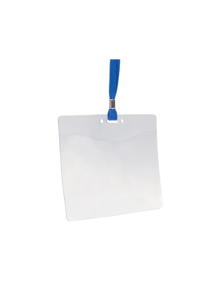 Identificador q-connect con cordon plano azul...