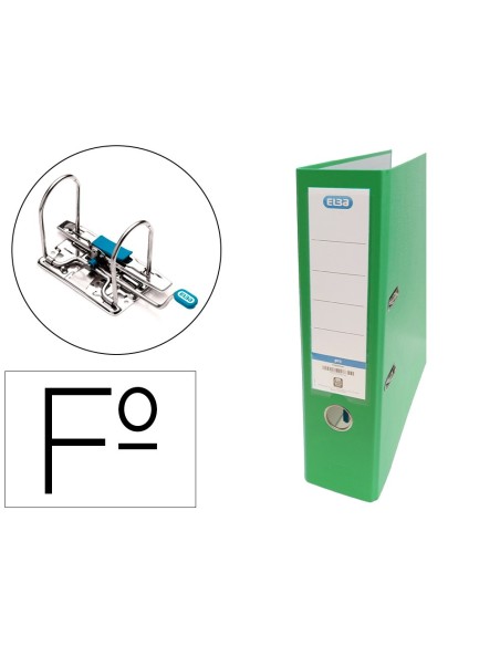 Archivador de palanca elba carton forrado pvc...
