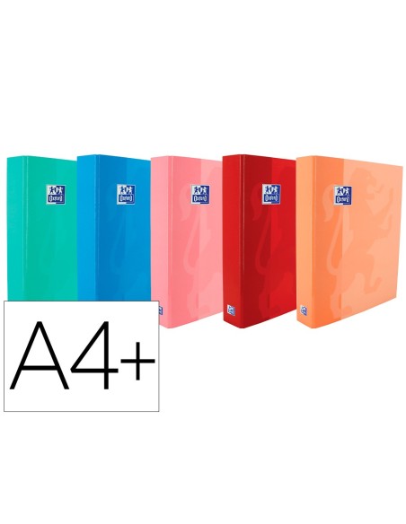 Carpeta de anillas oxford school din a4+ tapa...