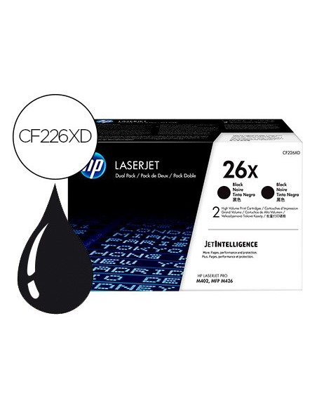 Toner hp laserjet pro 26x m402 mfp m426 negro...
