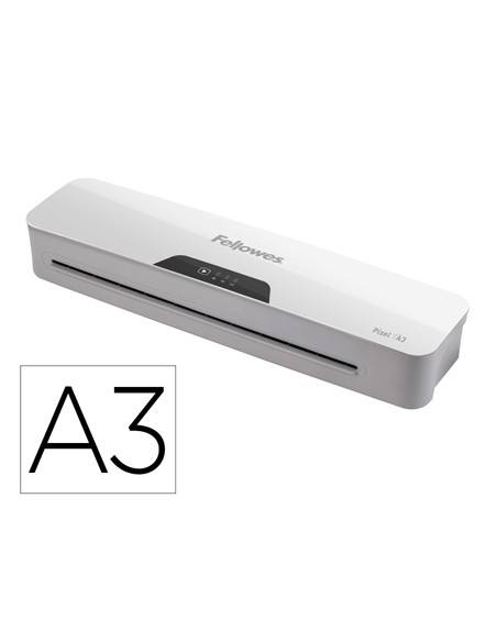 Plastificadora fellowes pixel din a3 2 rodillos sistema antiatasco apagado automatico hasta 125 mc