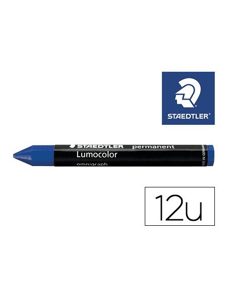 Cera staedtler para marcar azul lumocolor...