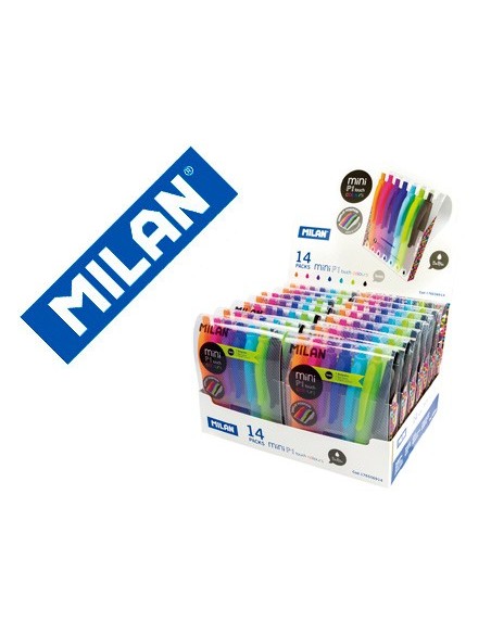 Boligrafo milan p1 retractil 1 mm touch mini...