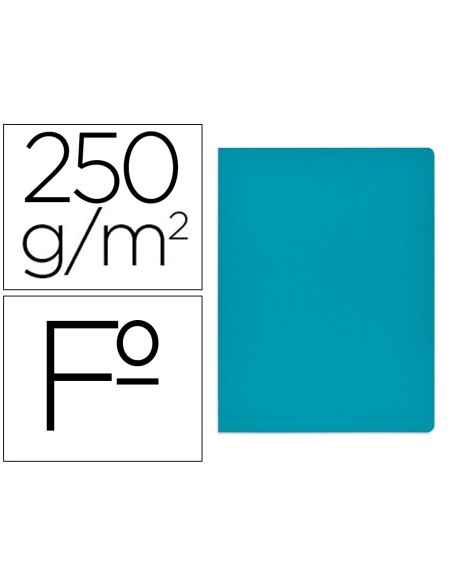 Subcarpeta cartulina gio simple intenso folio azul 250g/m2