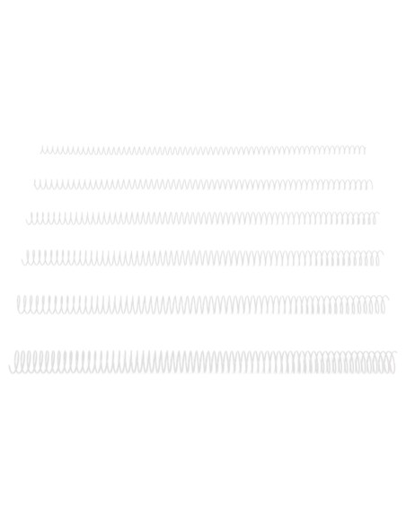 Espiral metalico q-connect blanco 64 5:1 20mm 1,2mm caja de 100 unidades