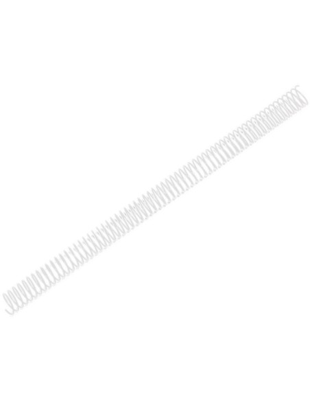 Espiral metalico q-connect blanco 64 5:1 20mm 1,2mm caja de 100 unidades
