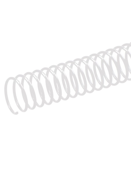 Espiral metalico q-connect blanco 64 5:1 16mm 1,2mm caja de 100 unidades