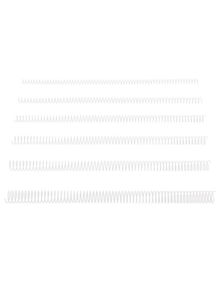 Espiral metalico q-connect blanco 64 5:1 12 mm...