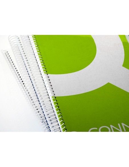 Espiral metalico q-connect blanco 64 5:1 12 mm 1mm caja de 200 unidades