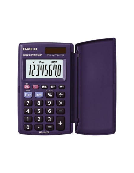 Calculadora casio hs-8ver bolsillo 8 digitos...