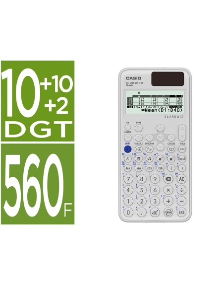 Calculadora casio fx-991sp cw iberia classwiz cientifica 560 funciones 9 memorias 10+2 digitos 5 idiomas con tapa