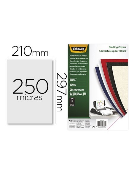 Tapa de encuadernacion fellowes din a4 carton...