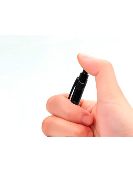 Boligrafo q-connect retractil con grip 0,7 mm color negro