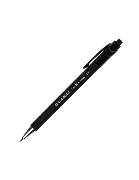 Boligrafo q-connect retractil con grip 0,7 mm...