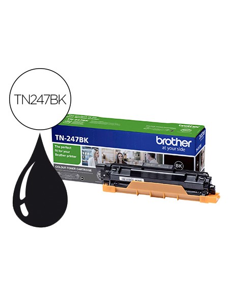 Toner brother tn247bk dcp-l3510cdw / hl-l3270cdw / mfc-l3710cw negro 3000 paginas
