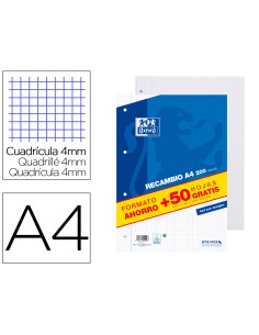 Recambio oxford din a4 200... 2