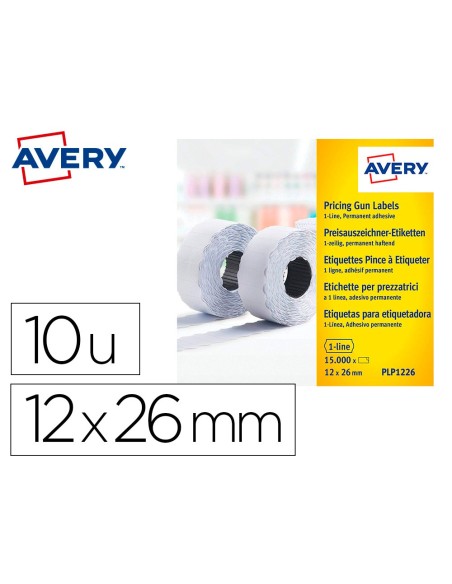 Etiqueta avery 1 linea adhesivo permanente...