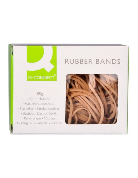 Gomillas elasticas q-connect 100 gr 150x3 mm...