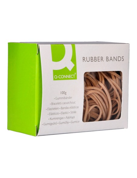 Gomillas elasticas q-connect 100 gr 100x3 mm...