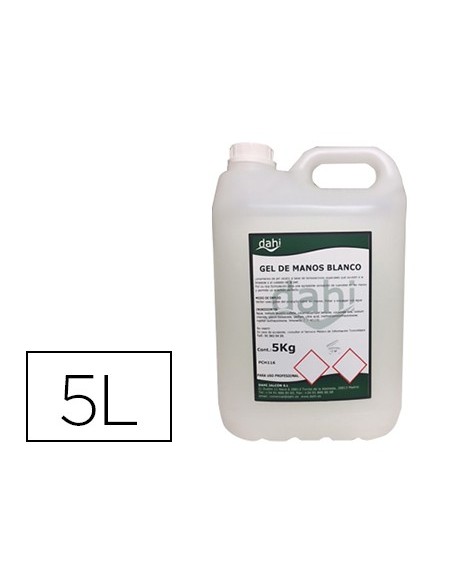 Gel de manos dahi blanco nacarado garrafa de 5...