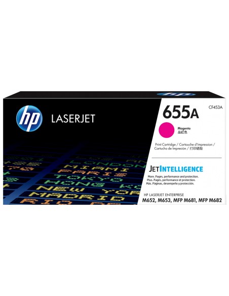 Toner hp 655a laserjet m652 / m653 / mfp m681 / mfp m682 magenta 10500 paginas