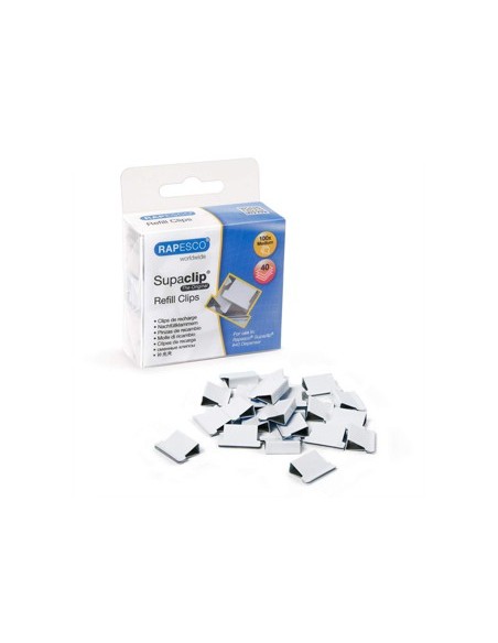 Supaclips rapesco capacidad 40 hojas color...